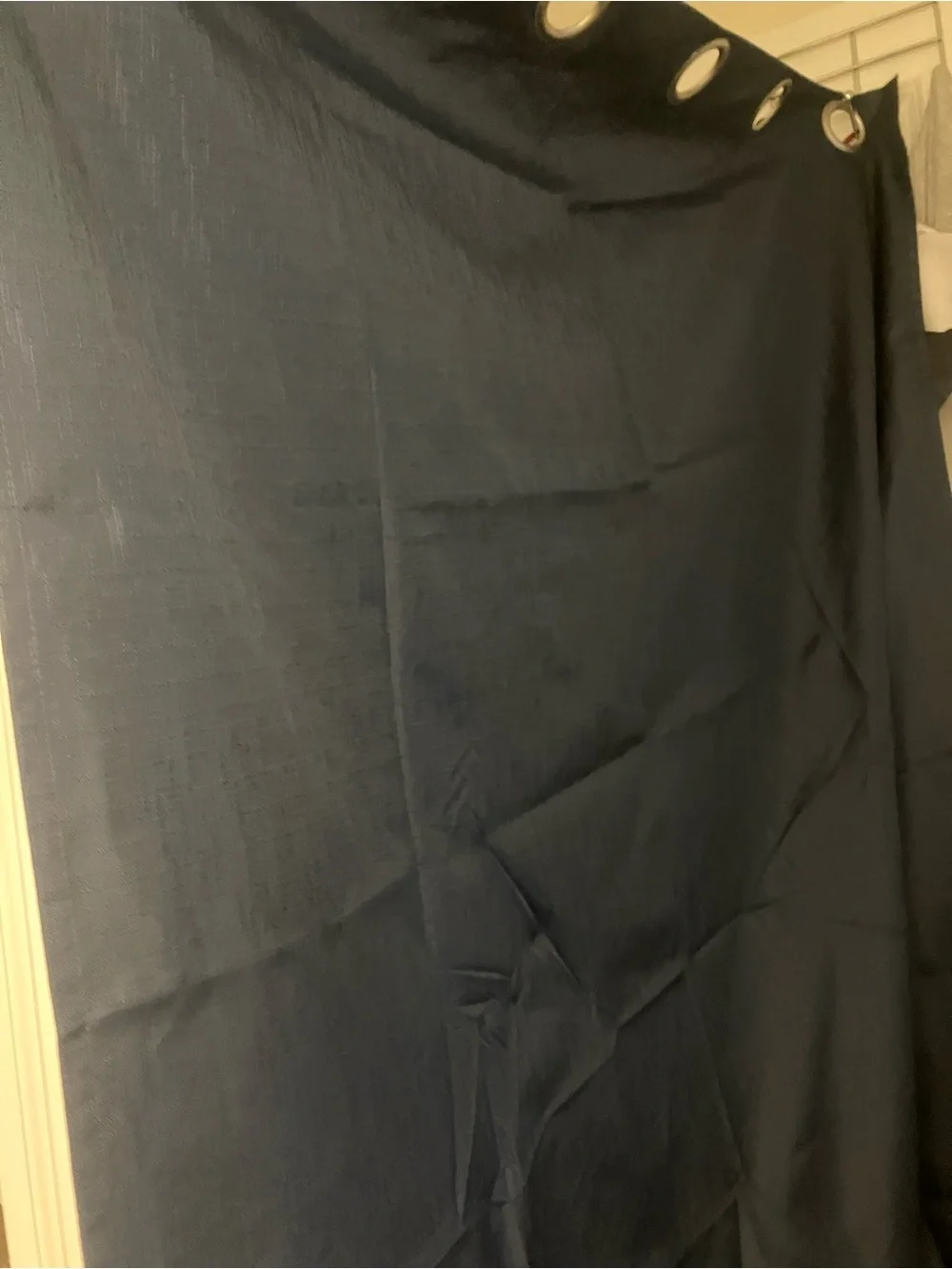 Eclipse Navy Blue Grommet Curtain Panel
